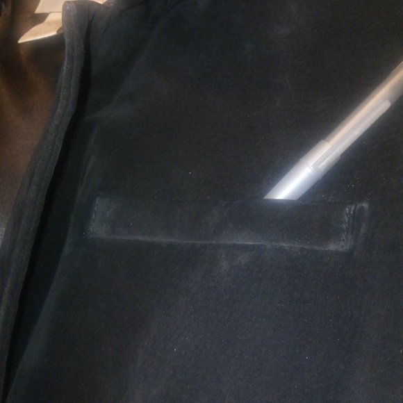 Spiegel Suede Hourglass Blazer Jacket in Black Sz 8 - Picture 11 of 16